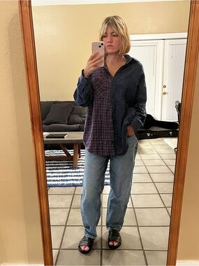 Mixed print flannel